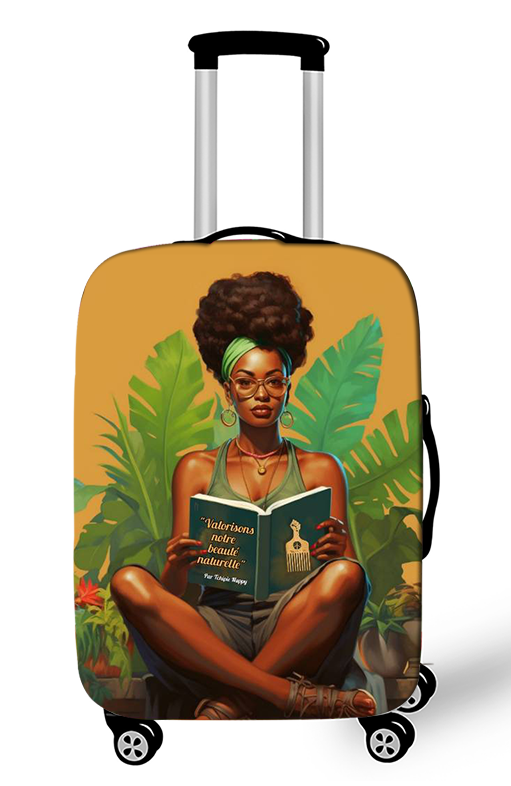 Housse valise afro