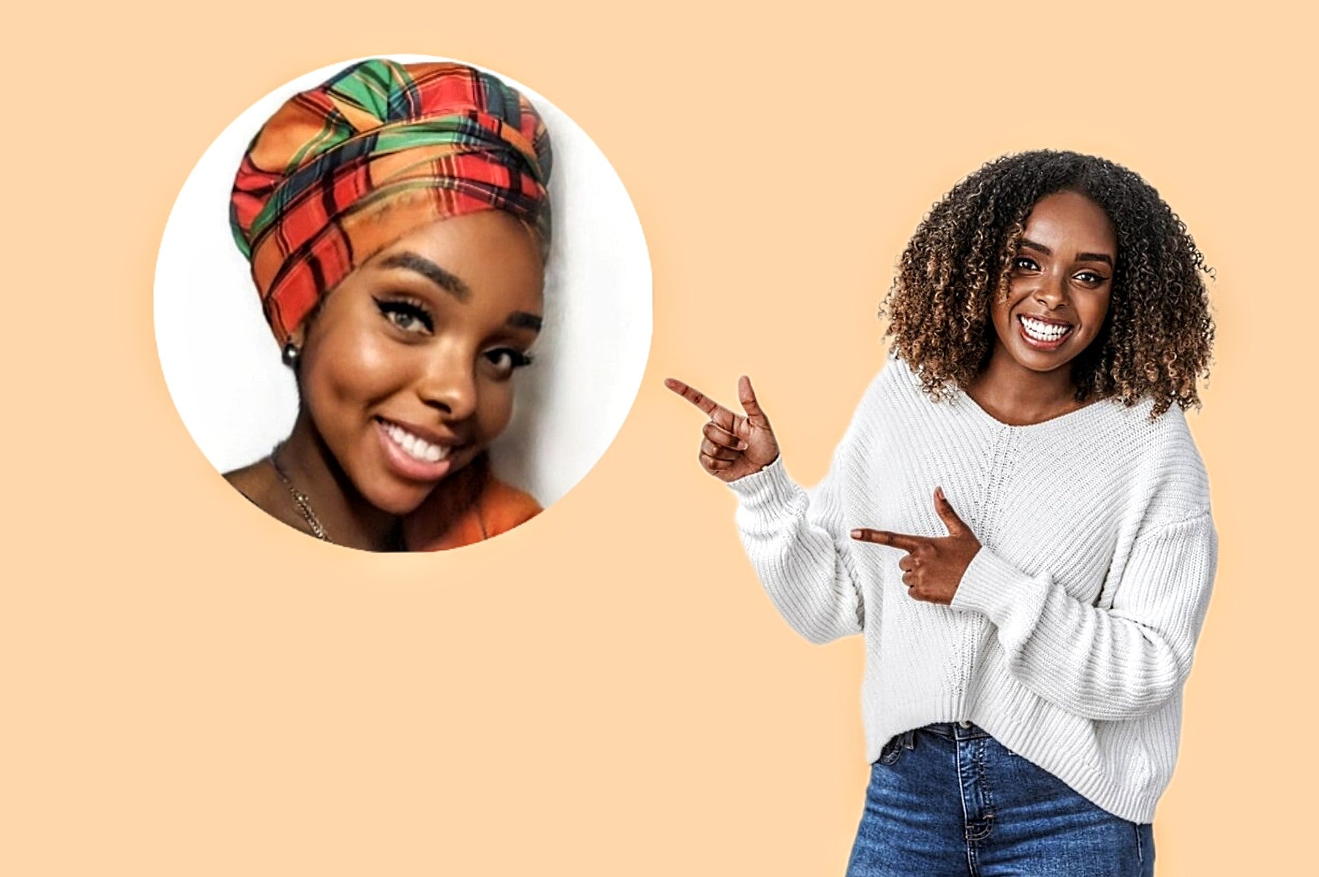 Bonnet madras en satin (AVEC BANDE)