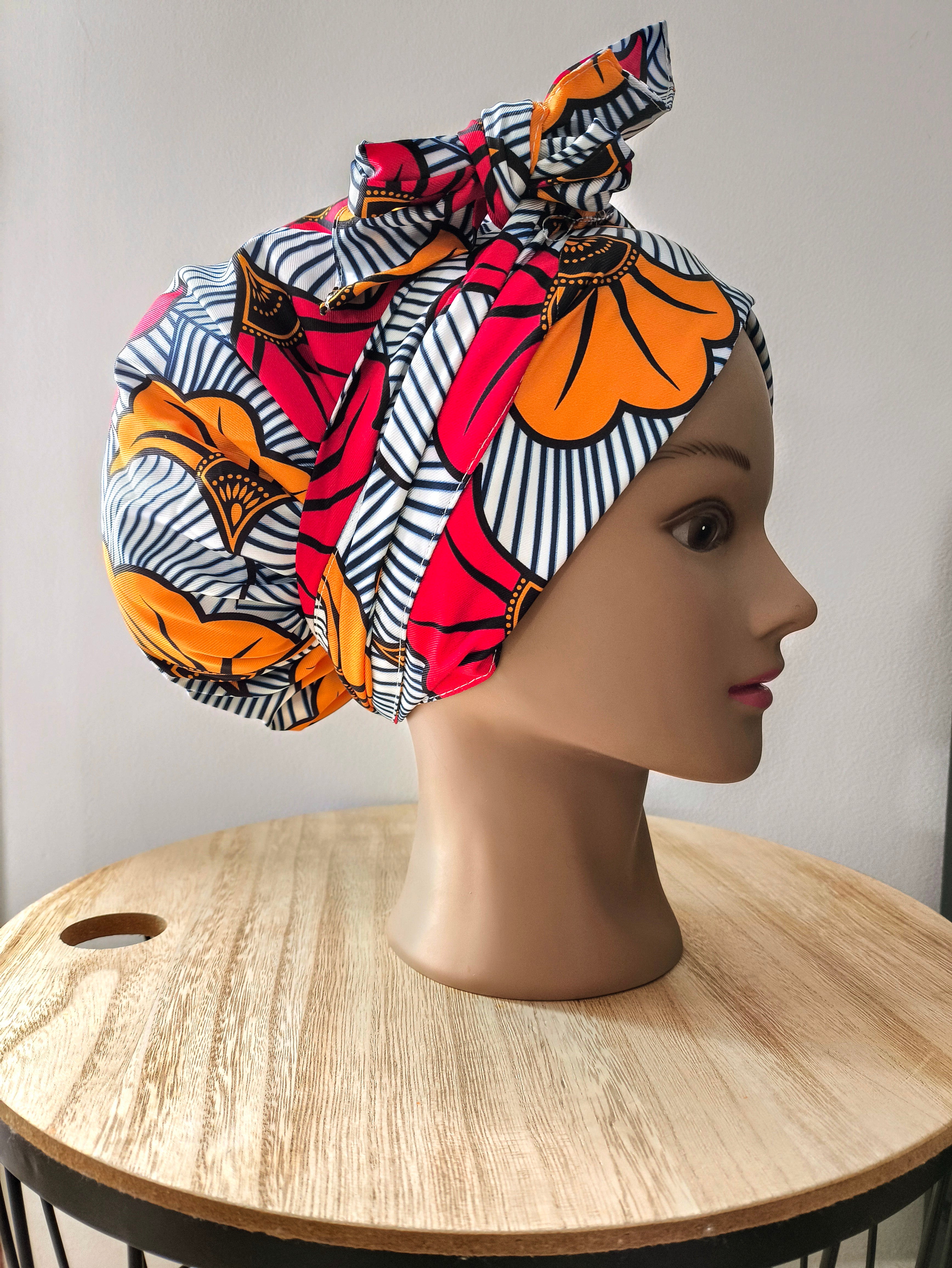 Bonnet wax en satin (AVEC BANDE)