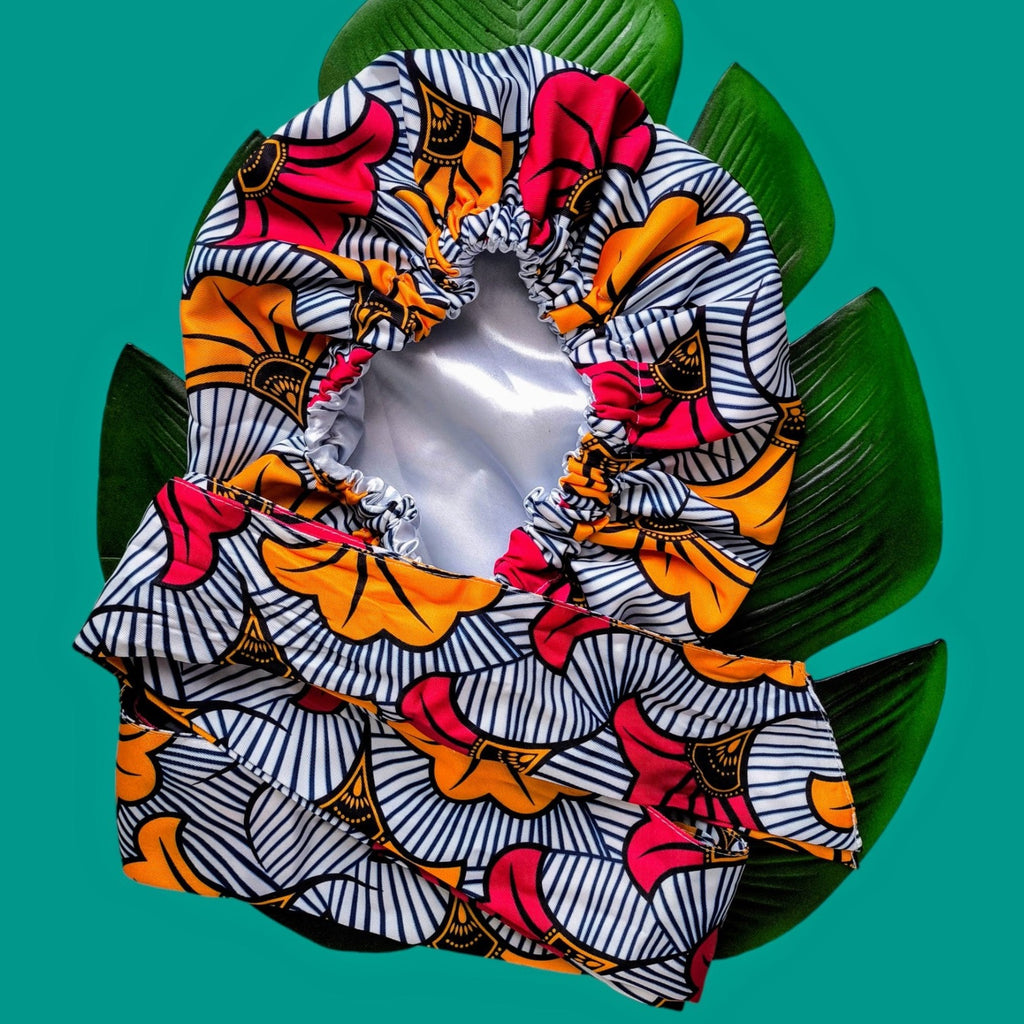 Bonnet wax en satin (AVEC BANDE)