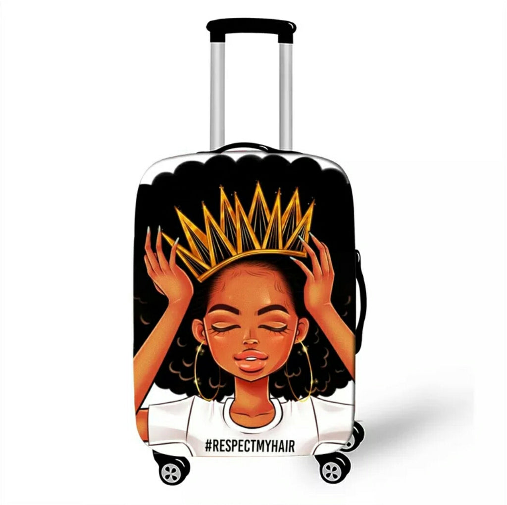 Housse valise afro
