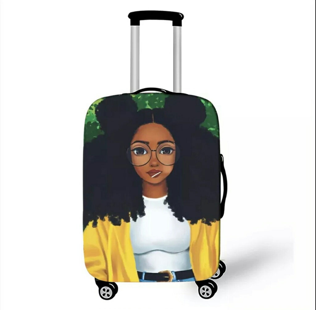Housse valise afro