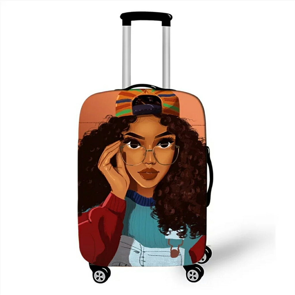 Housse valise afro