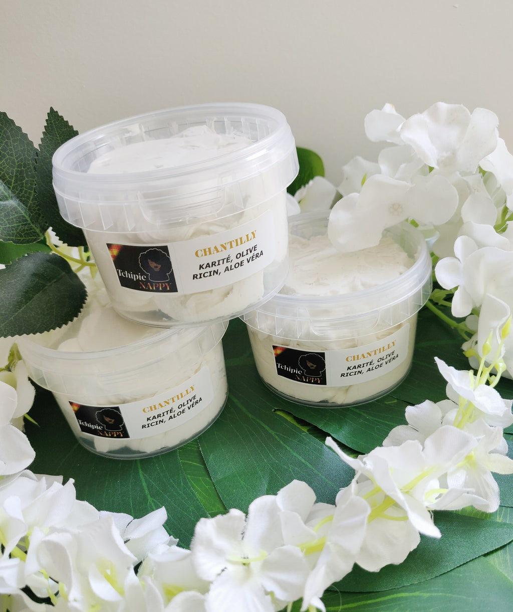 Chantilly de Karité Cheveux et corps  (100% naturelle) {Olive}