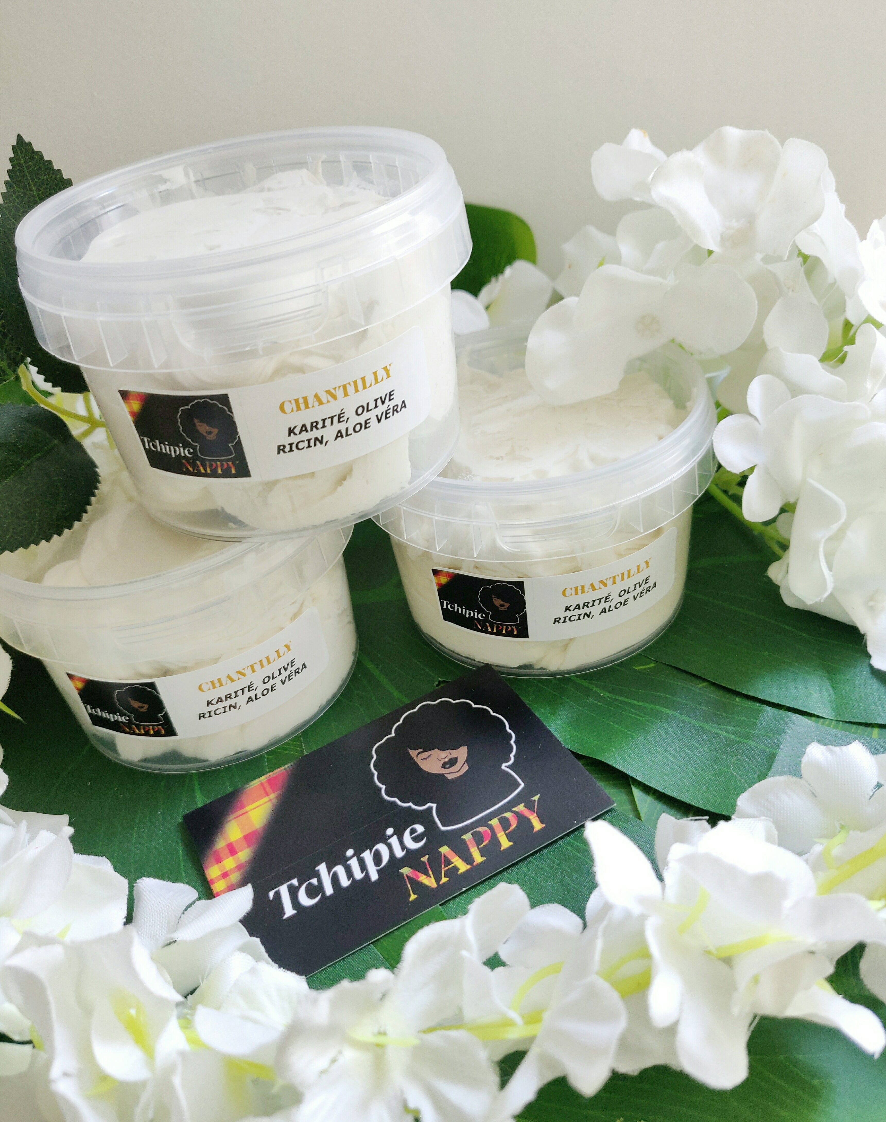 Chantilly de Karité Cheveux et corps  (100% naturelle) {Olive}