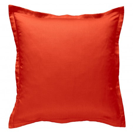 Taie d'oreiller satin rouge