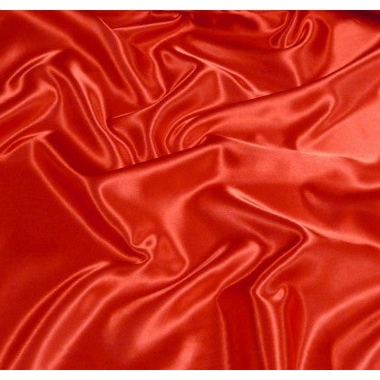 Taie d'oreiller satin rouge